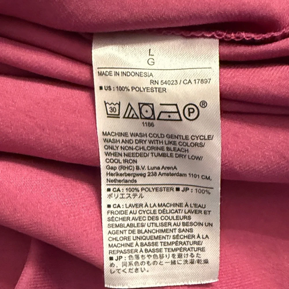 Banana Republic Volume Sleeve V-Neck Blouse Berry Size Large - Picture 9 of 10